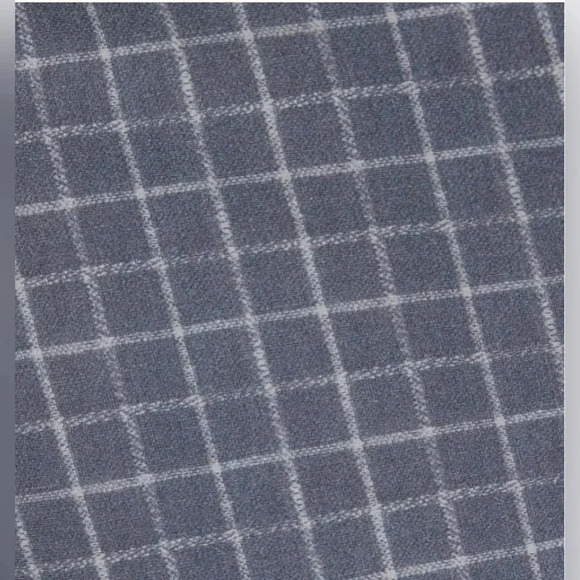 Theory Cropped Check Ponte High Rise Stretch Skinny Pant Gray/Blue Womens 4 NWOT - Picture 2 of 13